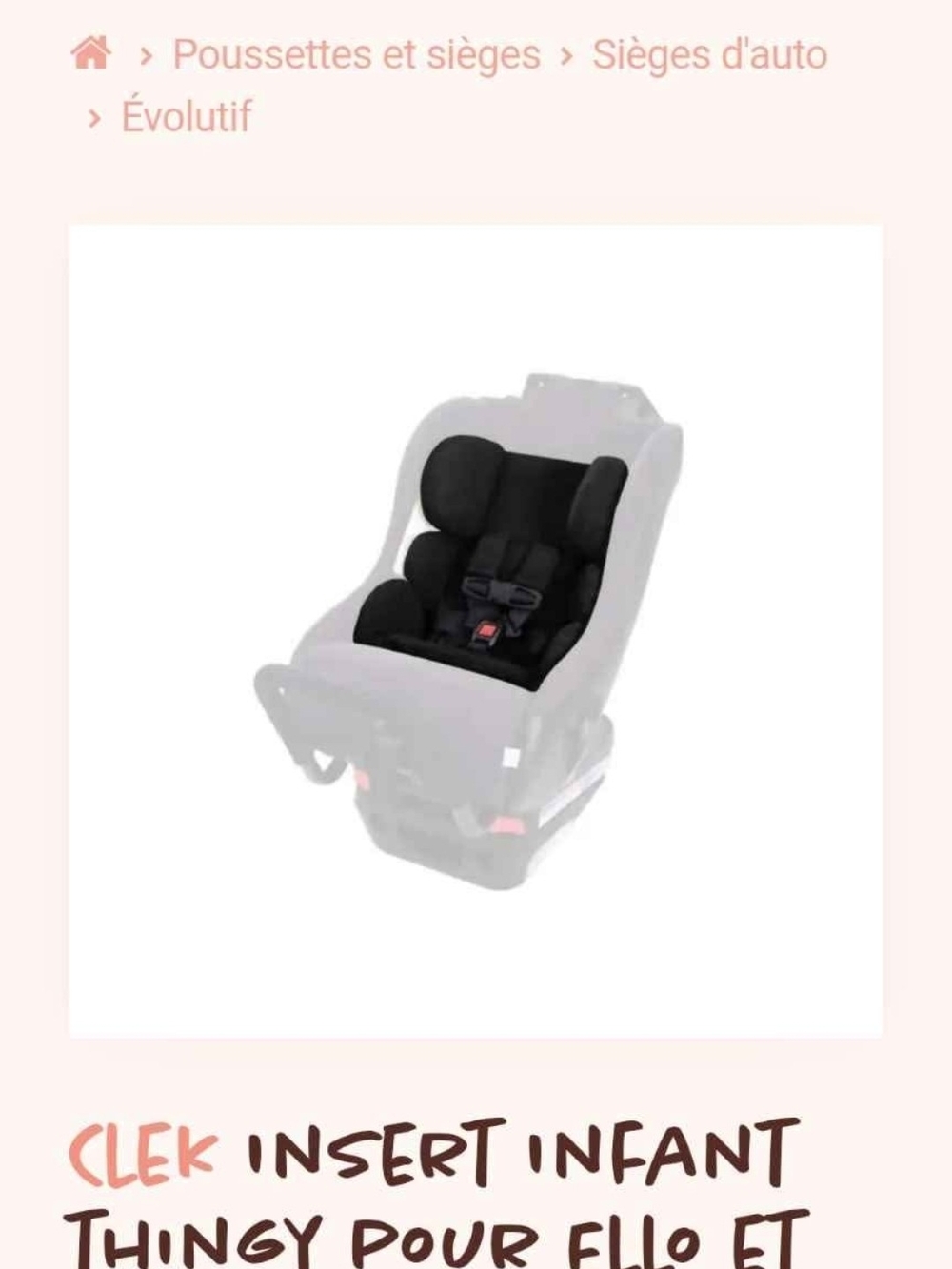 Cleo Infant Thingy Insert - Picture 2 of 2